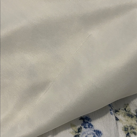 Thirty/Thirty LA White & Blue strapless mini summer dress SZ XL floral vacay NWT - Picture 14 of 14